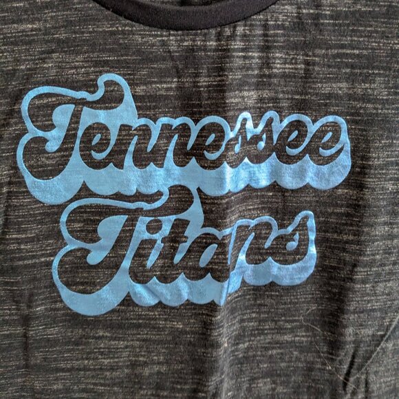 NFL Tennessee Titans Metallic SS Top Sz L - Picture 2 of 6